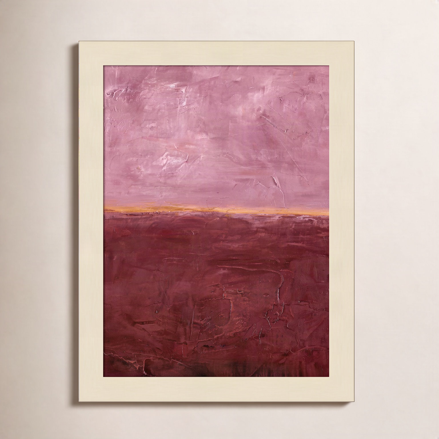 Edge Rose Print by Design Fabrikken, 13" H x 10" W, Brown