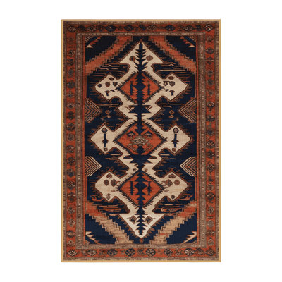 Machine Washable Persian Brown Area Rug