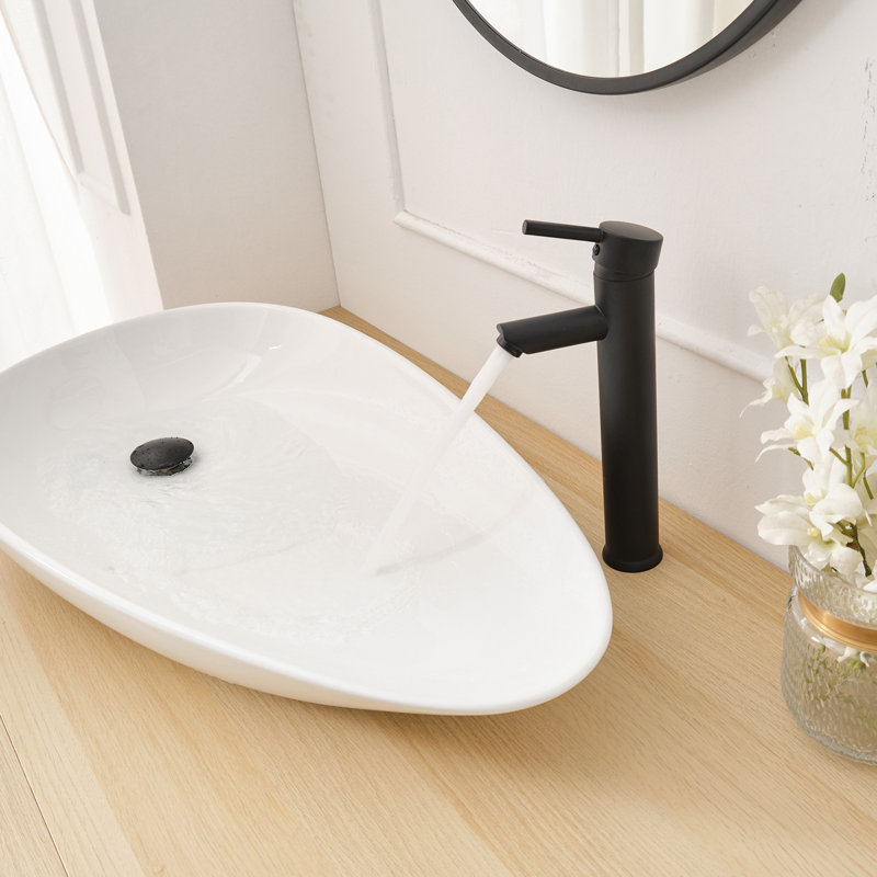 Robinet de lavabo vasque 9053, Noir mat