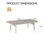 Table basse d'extérieur 39 po