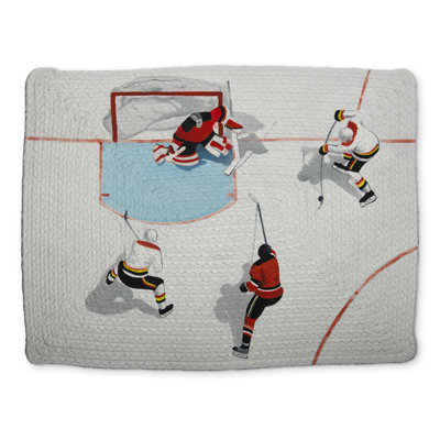 Eventful Hockey Game Braided Polyester Placemat - Home Decor