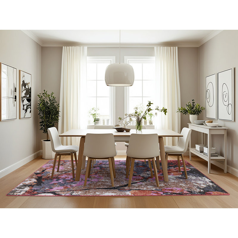 Carnbore Abstract Indoor Rug, Rectangle 7' x 10'