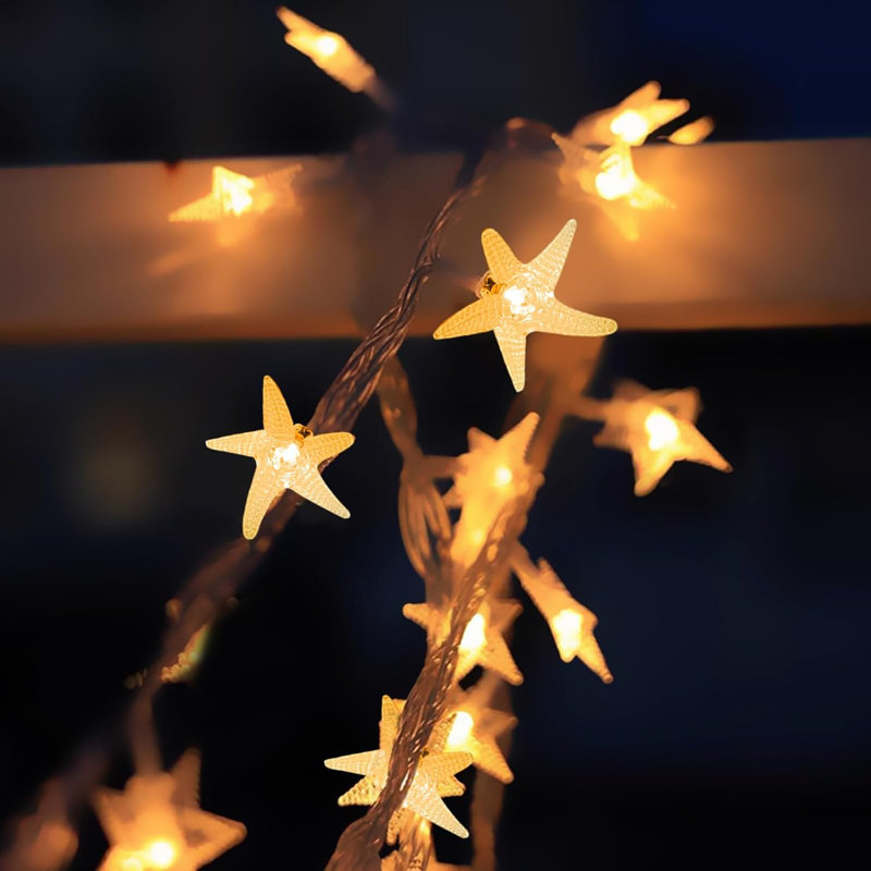 Bussell 30 - Bulb 252'' Solar Powered Curtain String Light