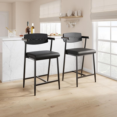 Faux Leather Accent Chair