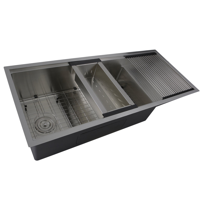 44'' L Stainless Steel Single Basin Kitchen Sink