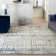 Abstract Navy/Gray Area Rug