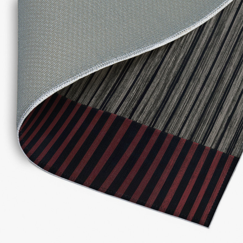 Tapis intérieur / extérieur brun HorizontalStripes, Rectangle 4pi x 6 pi