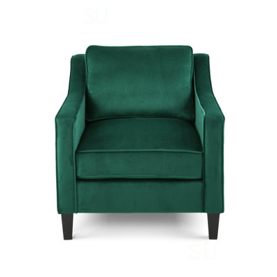 Velvet Upholstered Club Chair