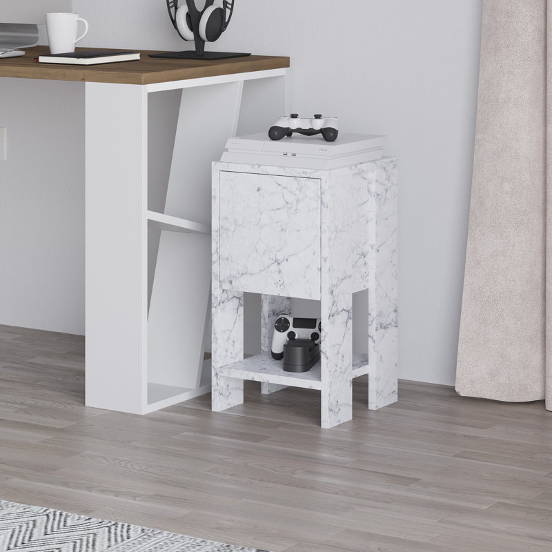 Deaneen 30cm W Manufactured Wood Bedside Table