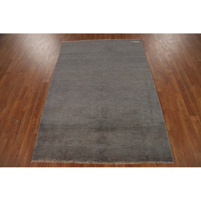Tapis moderne en laine fabriqué à la main Gabbeh 4 x 6