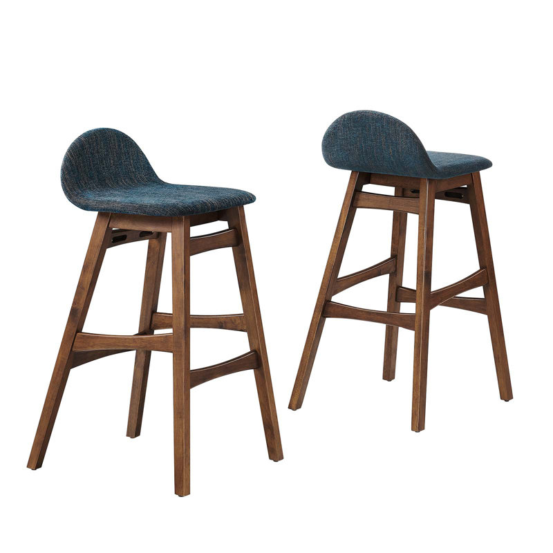 Modway Juno Stool, Bar Stool (30” Seat Height), Navy 