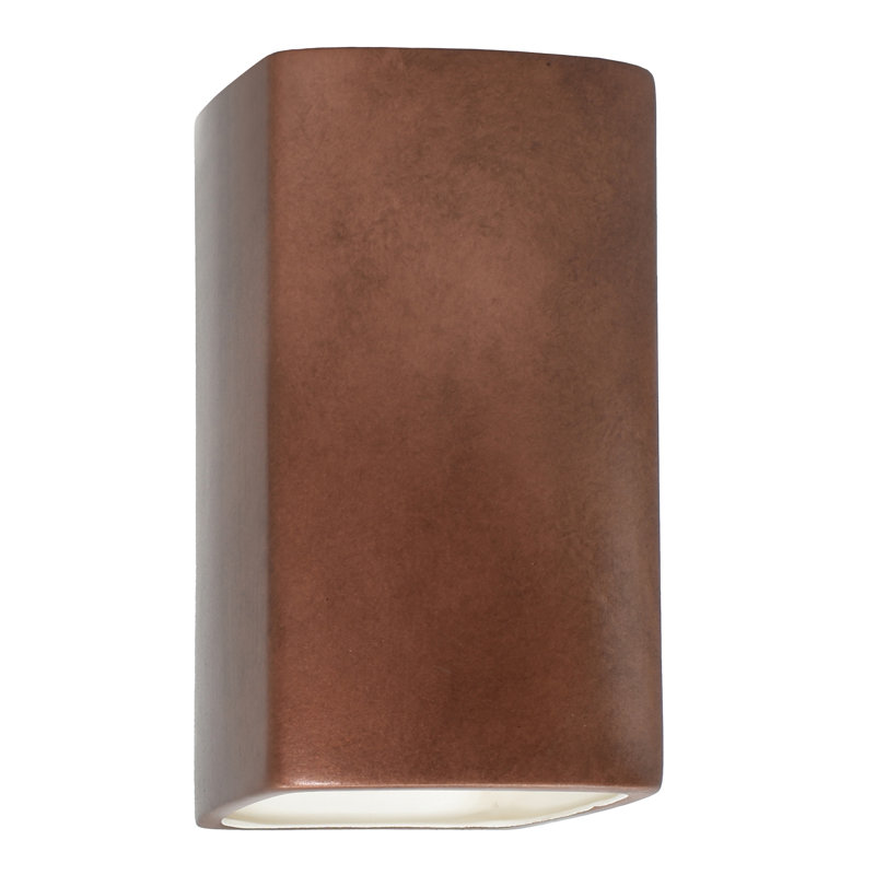 1 - Light Flush Mounted Sconce, No, Granite, 9.5" H x 5.25" W x 4.5" D