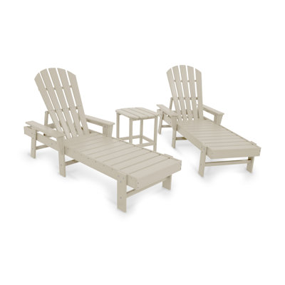 POLYWOOD South Beach Chaise 3-Piece Set