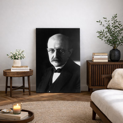 Œuvre du début du 20e siècle, portrait d'un physicien, photos de penseur européen classique, impression sur toile encadrée