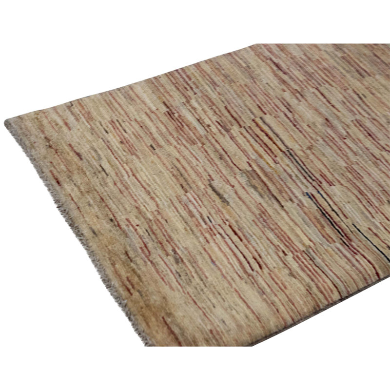 Hand Knotted Wool Area Rug in Multi