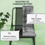 Chaises de véranda, chaises berçantes d'extérieur 2 pièces