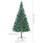 Arbre de Noël vidaXL vert avec extrémités blanches en plastique et en métal grand-1669352146