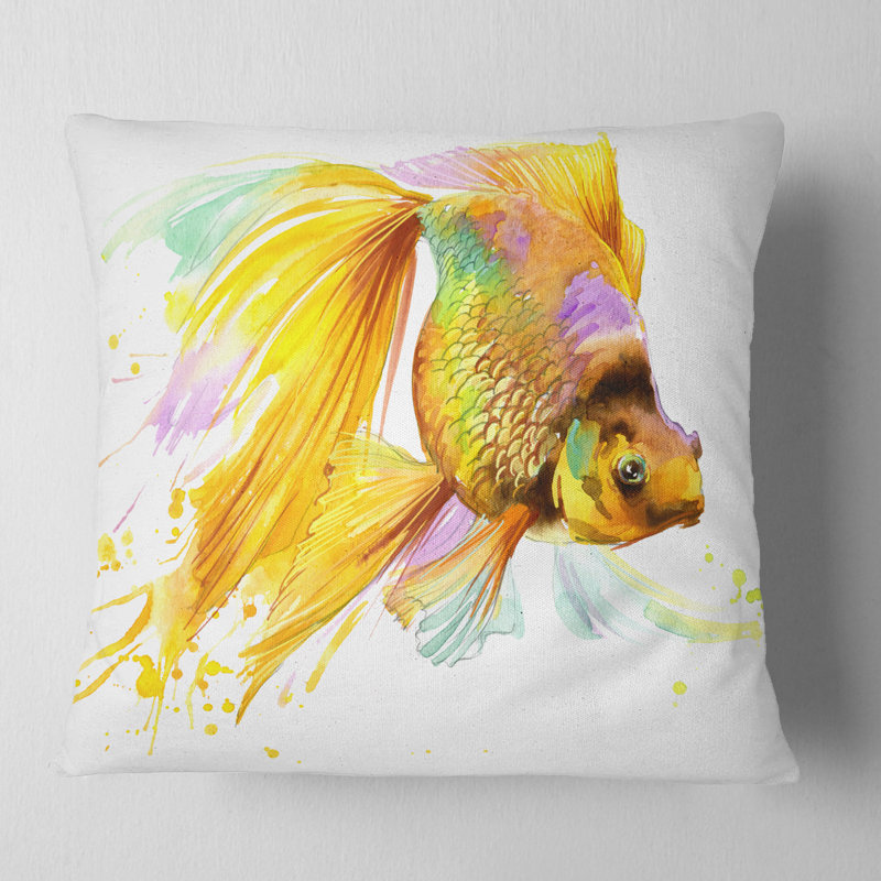 Oreiller D'illustration De Poisson Animal