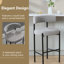 Tabouret de bar rembourré 30 po à dossier bas incurvé et structure en métal-655875537-655875542