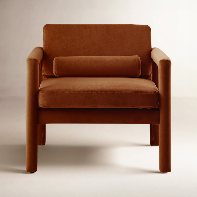Fauteuil Solaris, Velours caramel