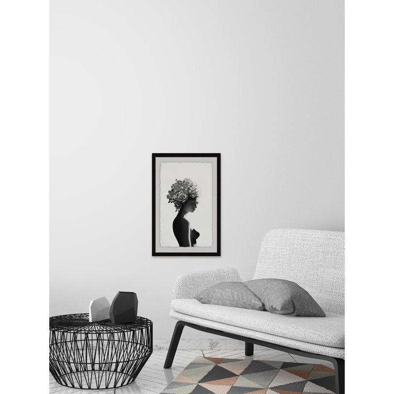 Flower Turban - Single Picture Frame Print, 30cm H x 20cm W 