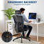 Chaise de bureau ergonomique en maille à dossier haut, chaise de bureau robuste pouvant supporter jusqu'à 159 kg (350 lb) avec appui-tête réglable, soutien lombaire, fonction inclinable et accoudoirs pliables.-575716245