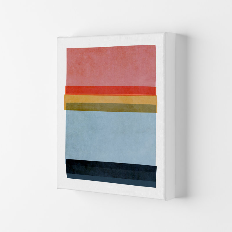 Colourful Abstract Shapes B - Print, No Frame, 59cm H x 42cm W x 1cm D