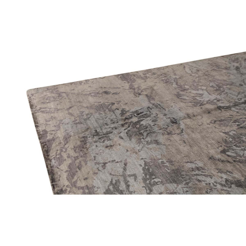 High-Quality Hand-Knotted Gray/Brown Area Rug