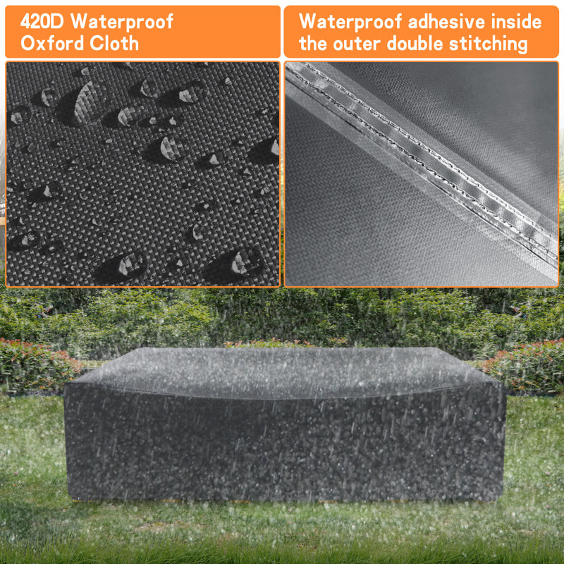 Outdoor Cover, 32" H x 98" W x 78" D