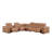 Harwyn 138" Wide Genuine Top Grain Italian Leather Symmetrical Reclining Corner Sectional-757058440