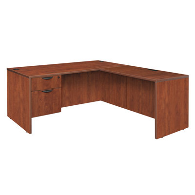 Bureau Nevjana avec tiroir à caisson simple L