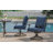 Gunars Outdoor Slat Back Swivel Rocker Patio Dining Armchair(Set Of 6)-110923866