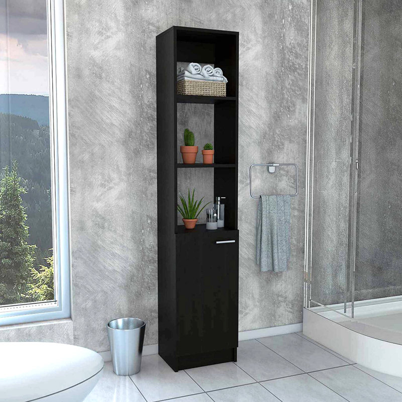 Wengue 2-Shelf Rectangle Linen Cabinet