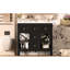 Ensemble de meuble-lavabo 36 po avec lavabo en résine, armoire autoportante à cadre en bois massif avec 5 tiroirs et portes à fermeture douce-111123769