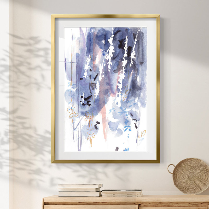 «Late Night Breeze III», impression encadrée, H 28,5 po x l 20,5 po, Doré