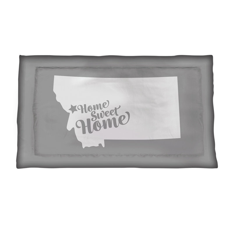 Missoula Polyester Sham Set, Microfiber, Standard/Twin, Gray