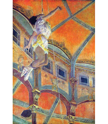 «Miss Lala in Circus Fernando» par Edward Degas, reproduction d'art