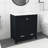 30" Black Bathroom Vanity With Single Sink