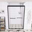 Porte de douche coulissante double à cadre en aluminium 44 "à 48"-116680757