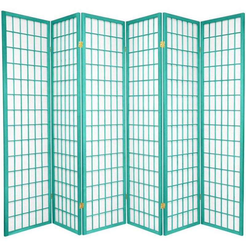Cloison de style Shoji Niemann 70,5 pouces, 6, Hunter
