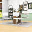 Ensemble de table de salle à manger extensible 5 pièces avec table de rangement et 4 chaises rembourrées en polyuréthane-1273986812
