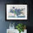 Blue Irises - Matted and Framed Under Acrylic Glass, Large Living Room Wall Art-1086046744-1086046749