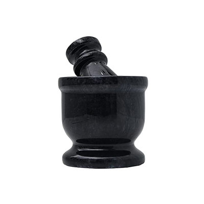 Hanmade Marble Black Mortar & Pestle -  RADICALn, MCR-BLACK