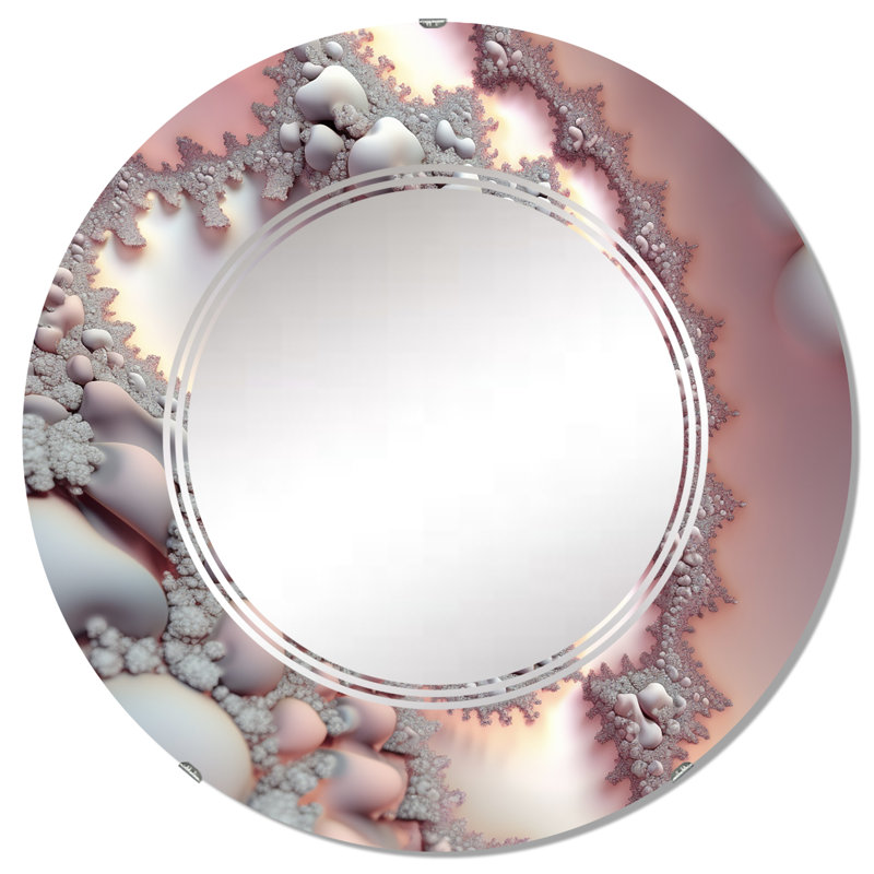 Huon - Miroir mural moderne rond, 32 po x 32 po