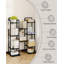 Vertical Shoe Rack, Shoe Shelves, Wood Shoe Organizer for Closet, Entryway, Shoe Tower for Small Spaces, Free Standing, Adjustable, with 2 Hooks, 6 Tier-1293105413