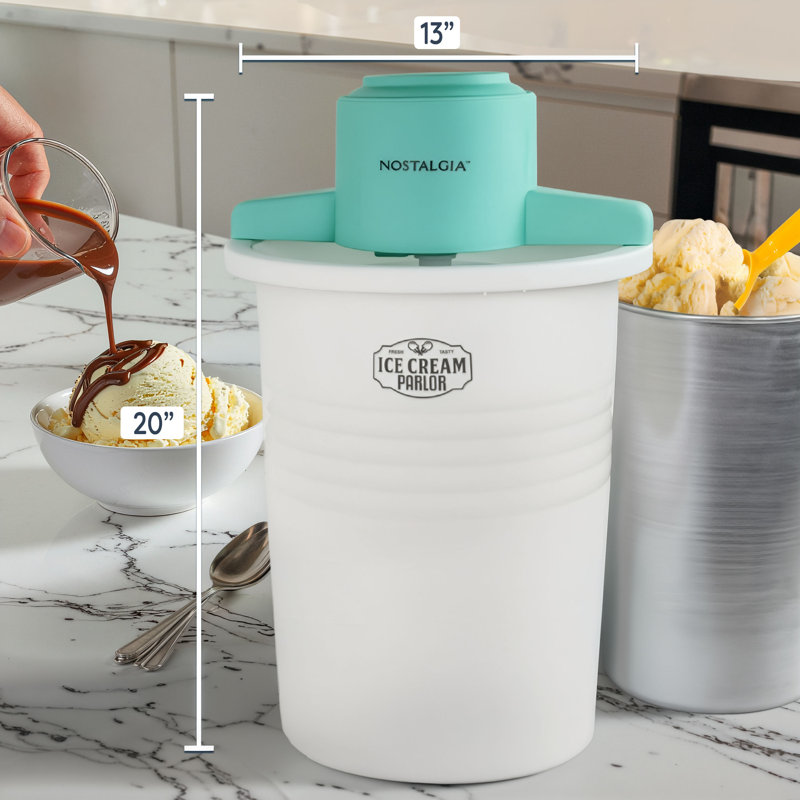 6-Quart Parlor Electric Ice Cream Maker,  6-Quart Parlor Electric Ice Cream Maker, White