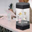 Vitrine électrique rotative à 2 niveaux avec armoire de collection à DEL et verrouillable en acrylique pour exposer des bijoux