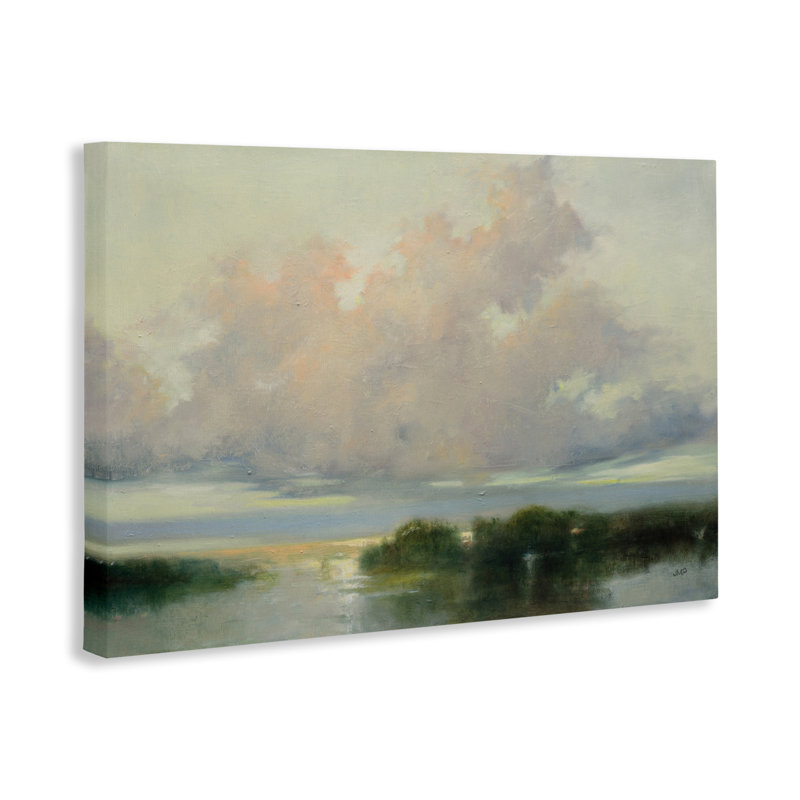 Nuage et courants, toile par Julia Purinton, H 20 po x l 30 po