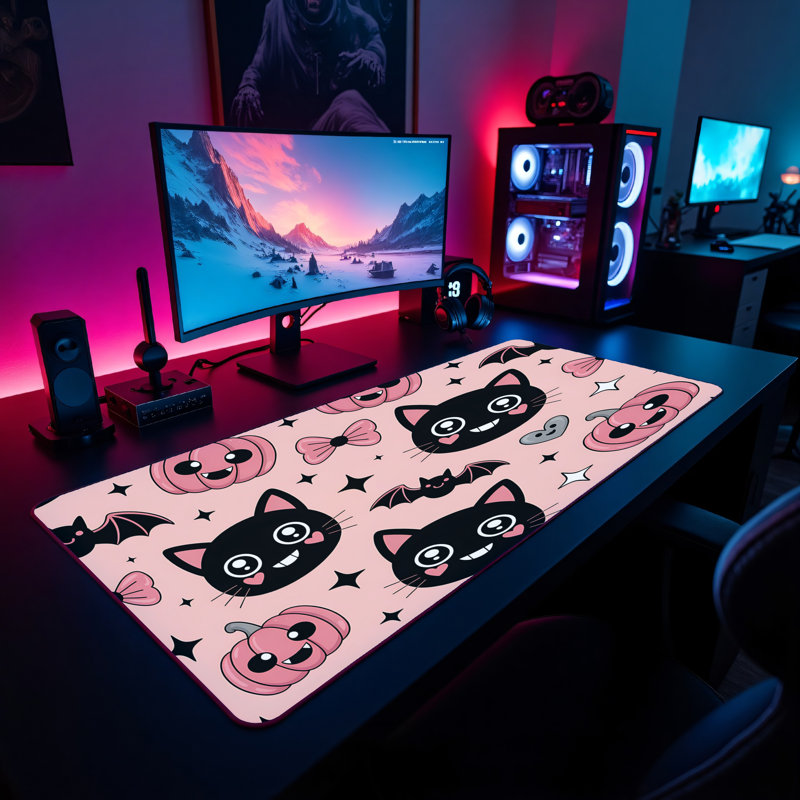 Polyester Desk Pad, 14.4x12.1