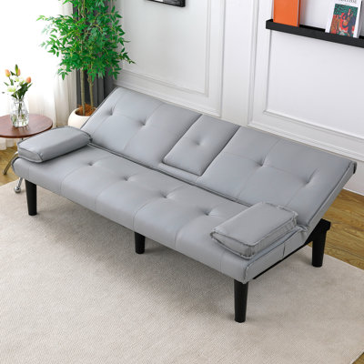 Multi-Functional Foldable Sofa Bed With Cup Holder Design, Ideal For Transforming Living Spaces And Meeting Diverse Needs